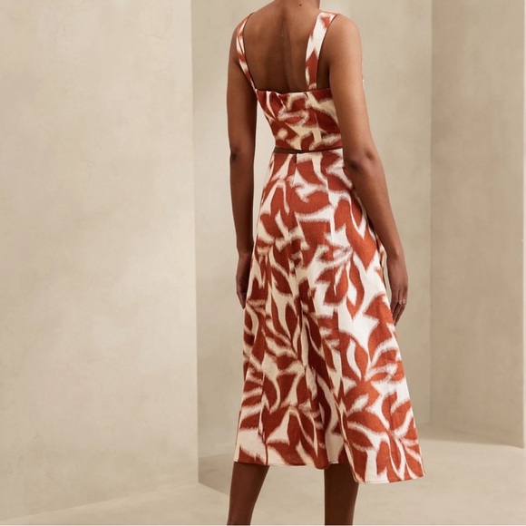 Banana Republic Linen Blend Wrap Midi Skirt - Picture 3 of 6